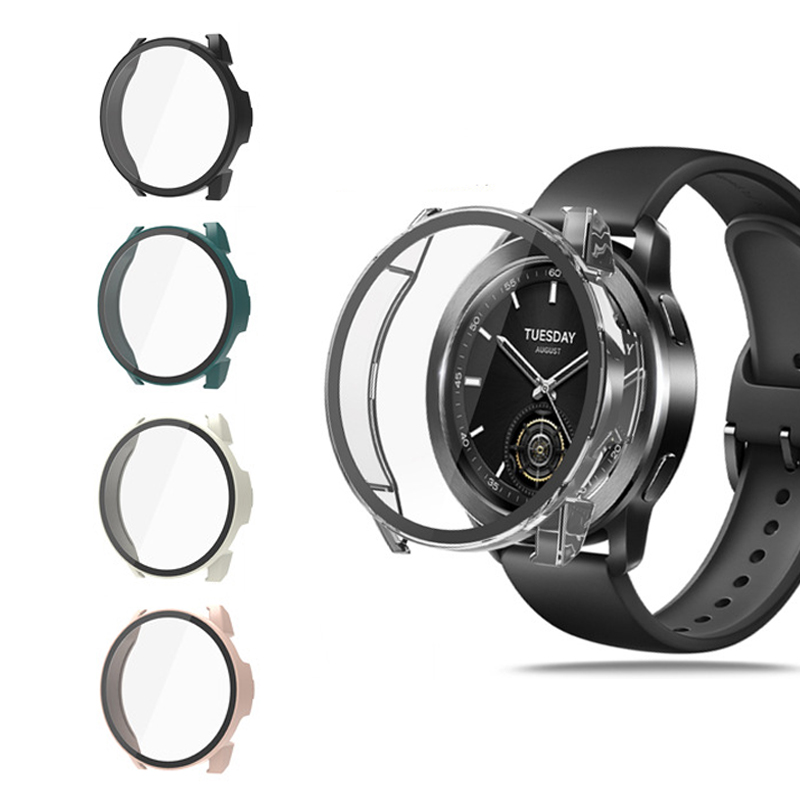 Xiaomi Smartwatch S3 Accessories - 하드 에지 쉘 유리 화면 보호