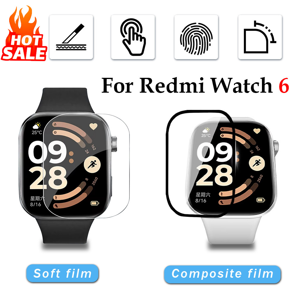Watch Face Protector - Xiaomi Redmi Watch 6 용 1-5Pcs
