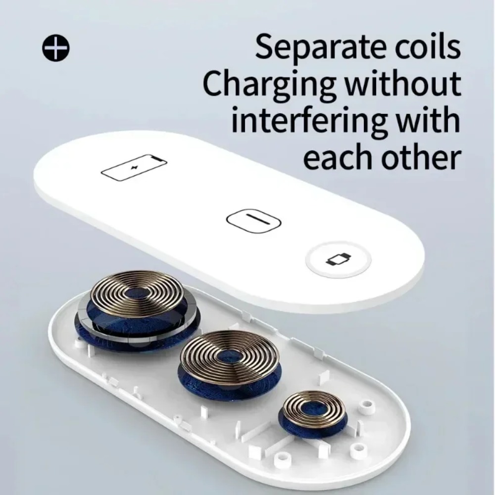 Watch Charger Cable - 3-in-1 무선 충전 패드 고속 충전