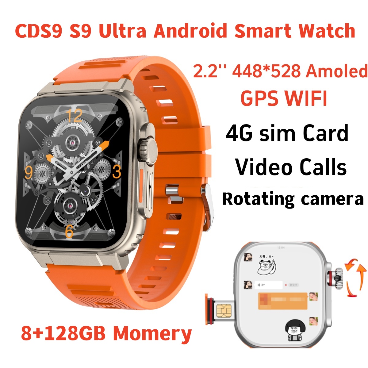 오리지널 S10 스마트워치 4G/5G 네트워크 SIM  - Smartwatch Id 리뷰 및 가격