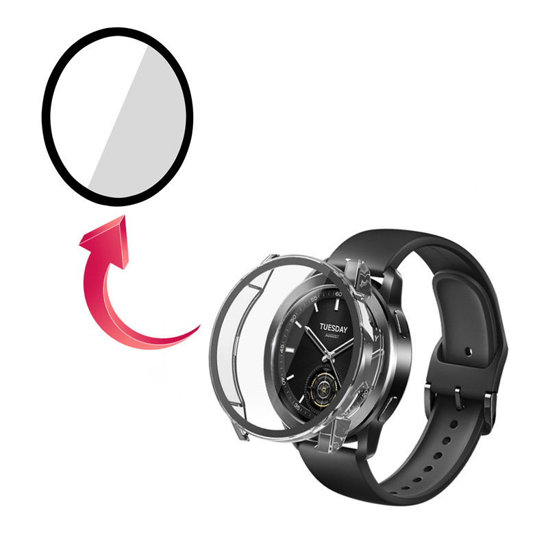 하드 에지 쉘 유리 화면 보호 필름 Xiaomi Wat - Xiaomi Smartwatch S3 Accessories 리뷰 및 가격