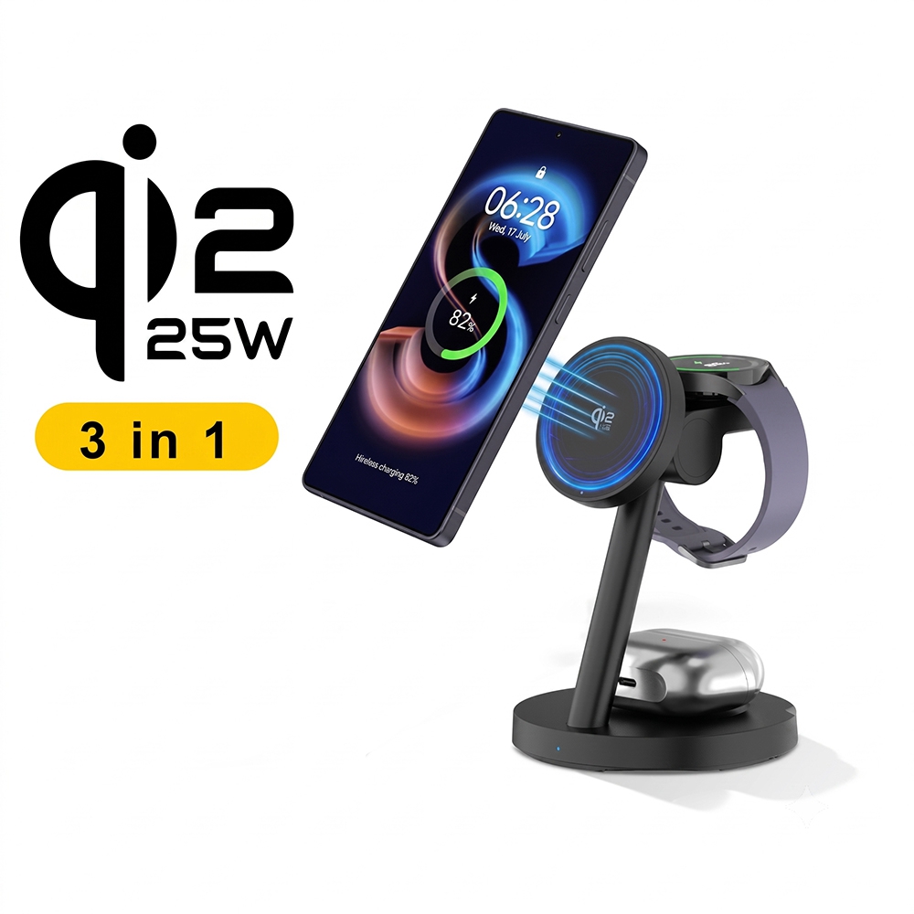 3in1 Qi2.2 25W 고속 무선 충전 스테이션 4 - Smartwatch Ac 리뷰 및 가격