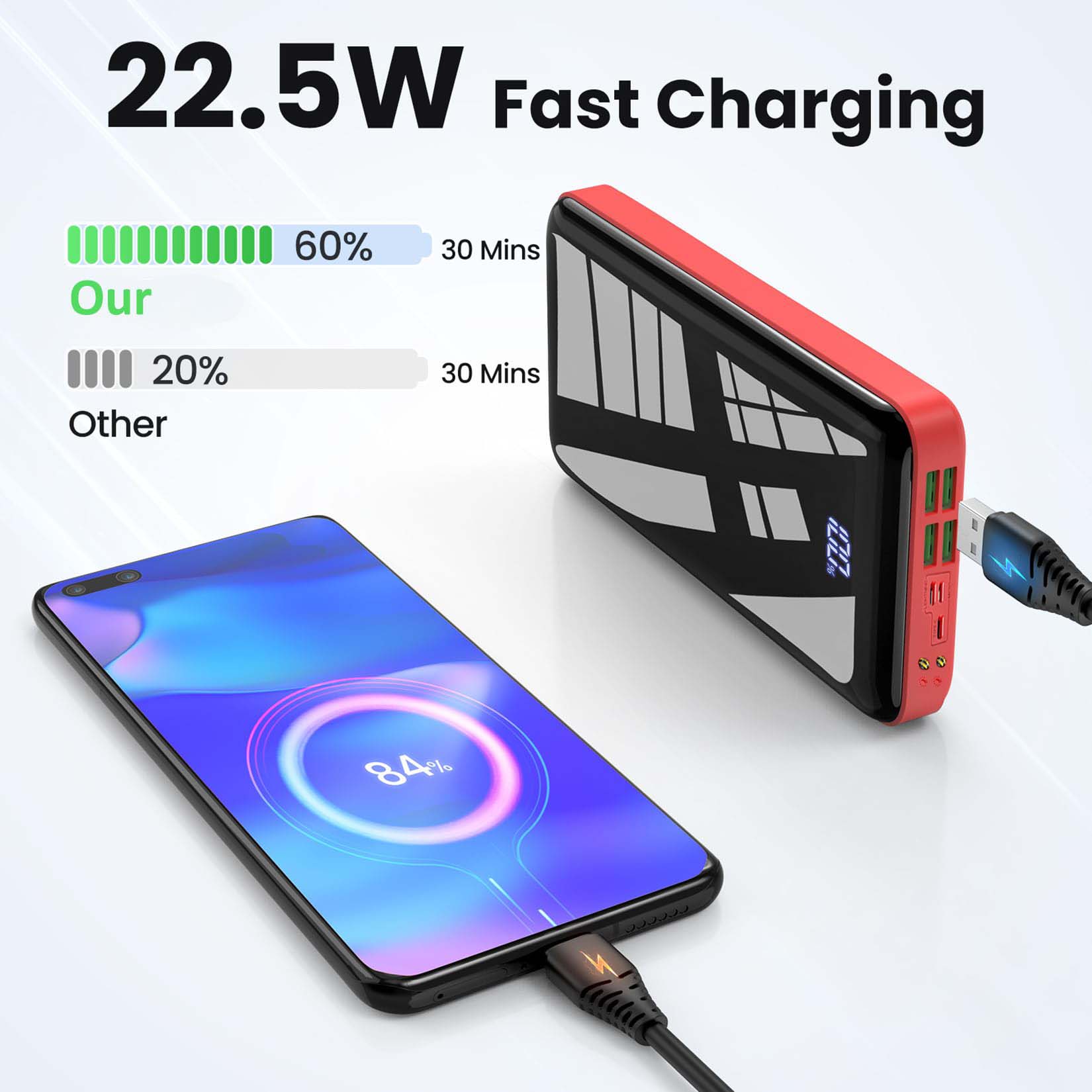 휴대용 충전기 30000mAh 보조배터리, USB-C  - Smartwatch Ac 리뷰 및 가격