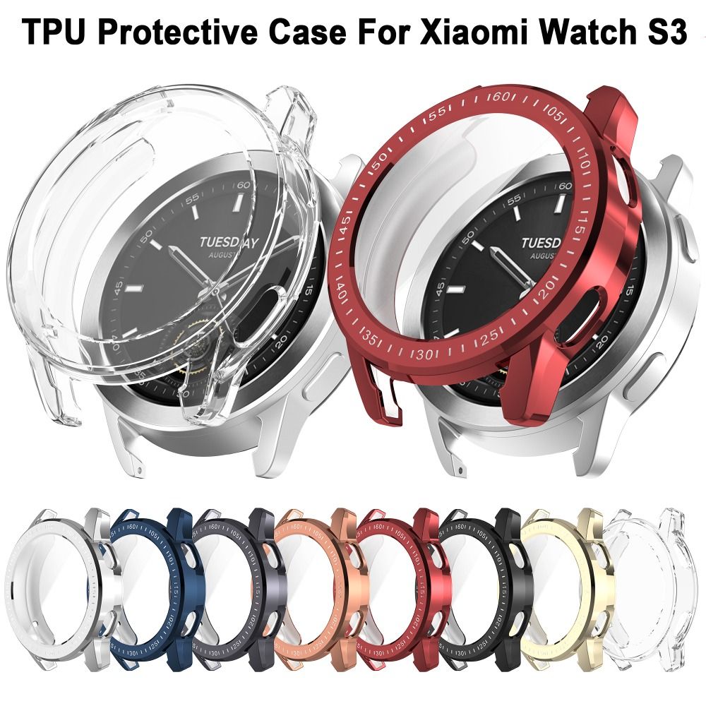 샤오미 워치 S3용 새 풀커버 TPU 케이스 범퍼 스마 - Xiaomi Smartwatch S3 Accessories 리뷰 및 가격