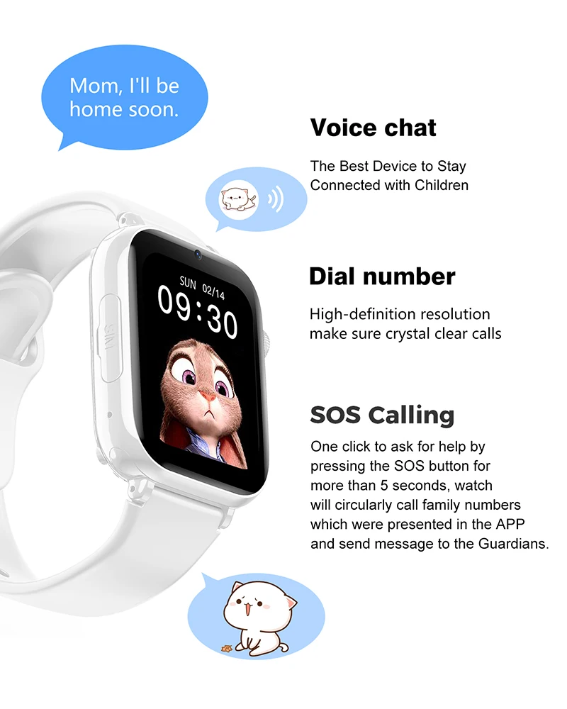 어린이용 LBS 위치 SOS 전화 통화 SIM 카드 카 - Smartwatch Id 리뷰 및 가격